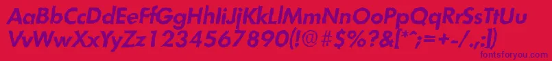 fuente LimerickrandomBolditalic – Fuentes Moradas Sobre Fondo Rojo