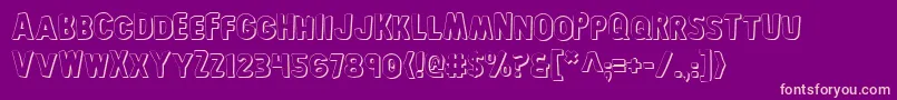 Bronics Font – Pink Fonts on Purple Background