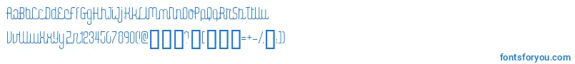 DigitalKaunoFenotype-fontti – siniset fontit