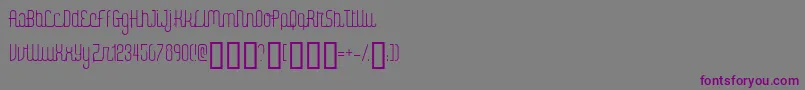 Police DigitalKaunoFenotype – polices violettes sur fond gris