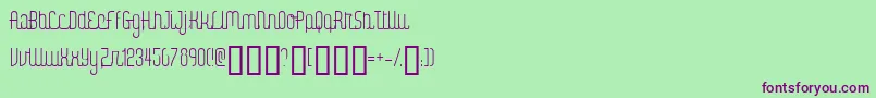 fuente DigitalKaunoFenotype – Fuentes Moradas Sobre Fondo Verde