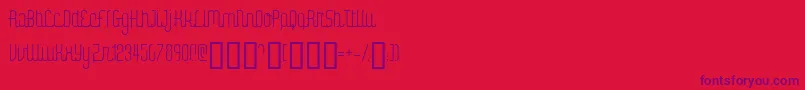 DigitalKaunoFenotype Font – Purple Fonts on Red Background