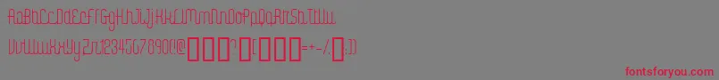 DigitalKaunoFenotype Font – Red Fonts on Gray Background