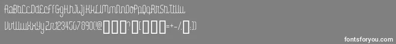 DigitalKaunoFenotype Font – White Fonts on Gray Background