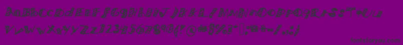 Nicetomeetyou Font – Black Fonts on Purple Background