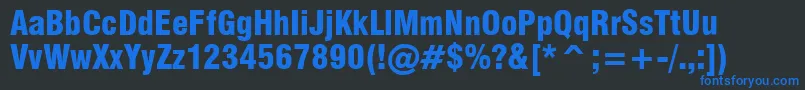 Milfbk Font – Blue Fonts on Black Background
