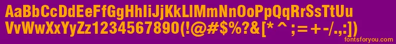 Milfbk Font – Orange Fonts on Purple Background