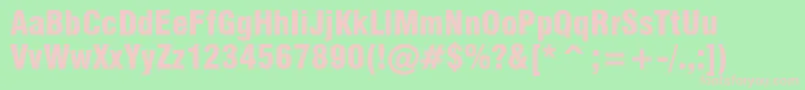 Milfbk Font – Pink Fonts on Green Background