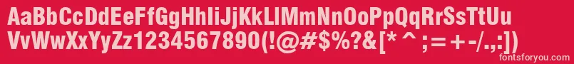 fuente Milfbk – Fuentes Rosadas Sobre Fondo Rojo