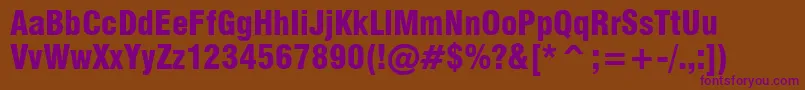 Milfbk Font – Purple Fonts on Brown Background