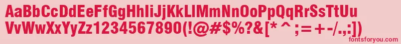 Milfbk Font – Red Fonts on Pink Background