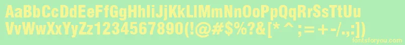 More about Milfbk Font Milfbk Font – Yellow Fonts on Green Background
