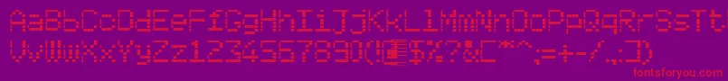 En savoir plus sur la police Poligonctt Police Poligonctt – polices rouges sur fond violet