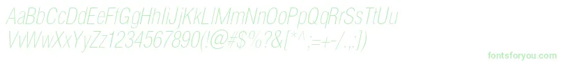 HelioscondthincItalic Font – Green Fonts