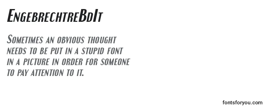Review of the EngebrechtreBdIt Font
