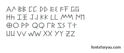 Przegląd czcionki Alfabet