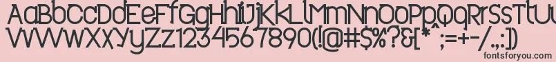 Revo ffy Font – Black Fonts on Pink Background