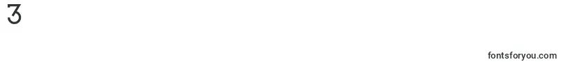 Revo ffy-Schriftart – Schriften für die Ziffer 3