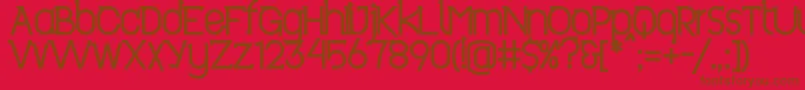 Police Revo ffy – polices brunes sur fond rouge
