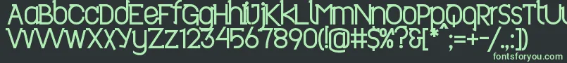 Revo ffy Font – Green Fonts on Black Background