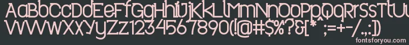 Revo ffy Font – Pink Fonts on Black Background