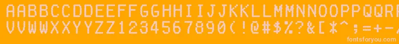 More about FakereceiptRegular Font FakereceiptRegular Font – Pink Fonts on Orange Background