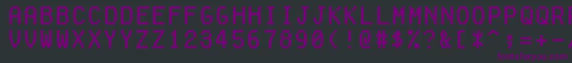 FakereceiptRegular-fontti – violetit fontit mustalla taustalla
