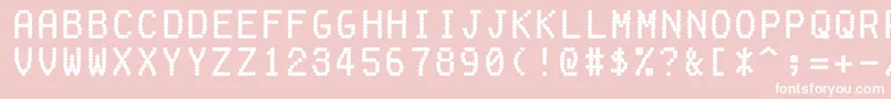 FakereceiptRegular Font – White Fonts on Pink Background