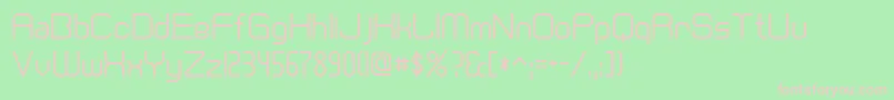 CranberryCyr Font – Pink Fonts on Green Background