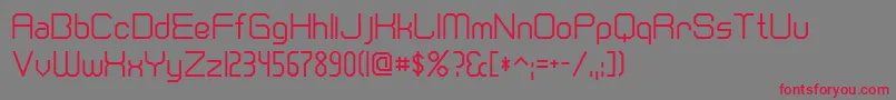 CranberryCyr Font – Red Fonts on Gray Background