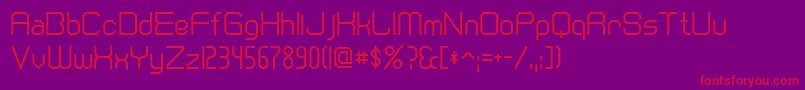CranberryCyr Font – Red Fonts on Purple Background