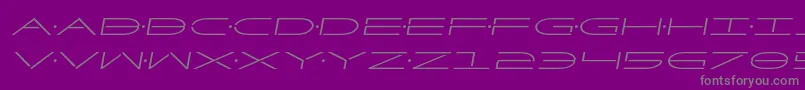 Factorsemital Font – Gray Fonts on Purple Background