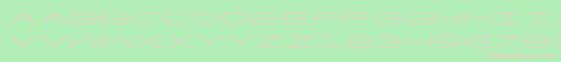 Factorsemital Font – Pink Fonts on Green Background