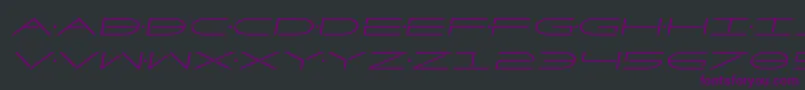 Factorsemital Font – Purple Fonts on Black Background