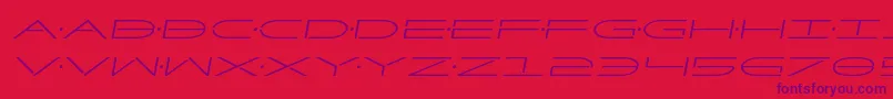 Factorsemital Font – Purple Fonts on Red Background