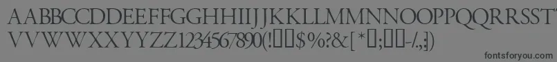 Garamondtitlingcapsssk Font – Black Fonts on Gray Background