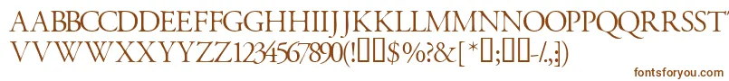 Garamondtitlingcapsssk Font – Brown Fonts on White Background