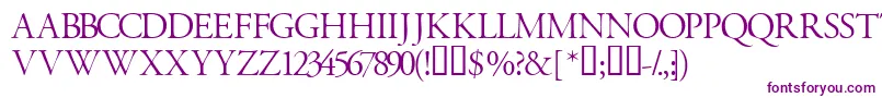 Garamondtitlingcapsssk Font – Purple Fonts on White Background