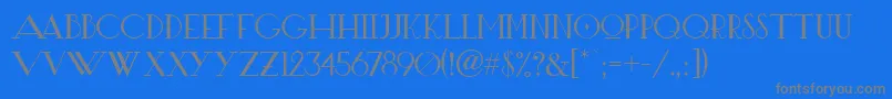 fuente Hotrod – Fuentes Grises Sobre Fondo Azul