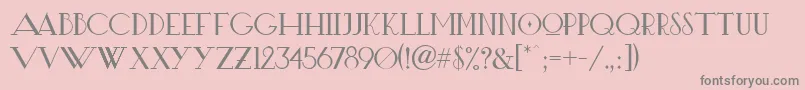 Hotrod Font – Gray Fonts on Pink Background