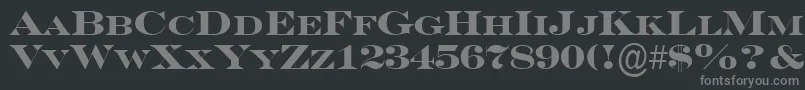 ASeriferexpcpsBold Font – Gray Fonts on Black Background