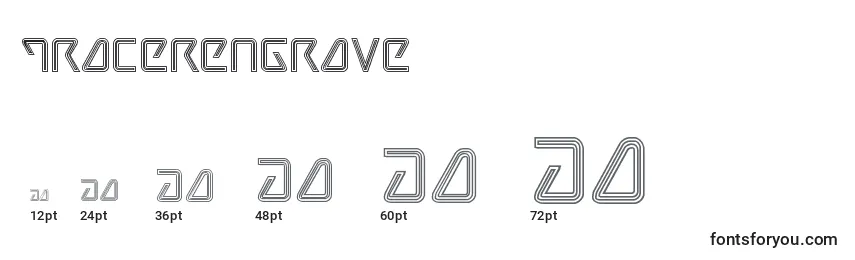 Tracerengrave Font Sizes