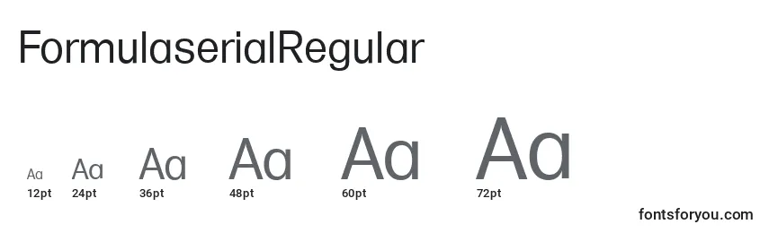 Tailles de police FormulaserialRegular