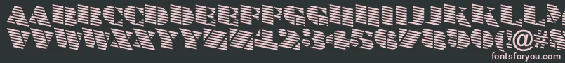 ABraggatitulmardn Font – Pink Fonts on Black Background