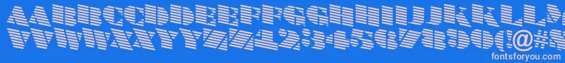 ABraggatitulmardn Font – Pink Fonts on Blue Background