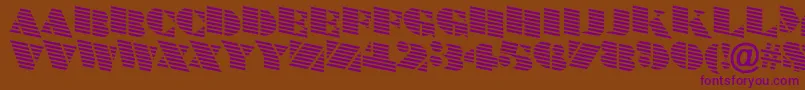 ABraggatitulmardn Font – Purple Fonts on Brown Background