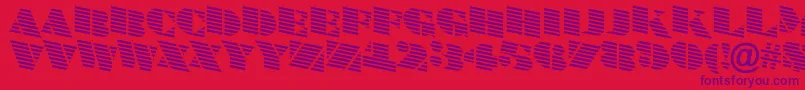 ABraggatitulmardn Font – Purple Fonts on Red Background