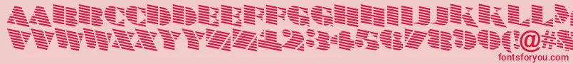 ABraggatitulmardn Font – Red Fonts on Pink Background