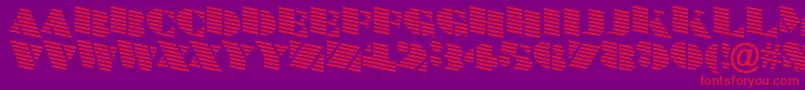 Шрифт ABraggatitulmardn – красные шрифты на фиолетовом фоне