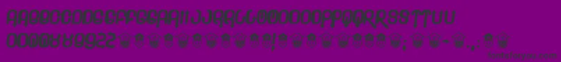 Saiba mais sobre a fonte Plee Fonte Plee – fontes pretas em um fundo violeta